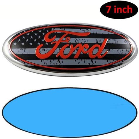 Exterior Accessories 7inch Ford Emblem Ford Front Grille Tailgate Emblem 3M Double Side Adhesive ...