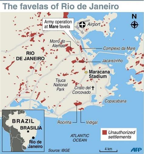 carte favelas rio – favela rio de janeiro – TURJN