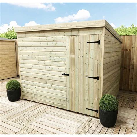 ShedsWarehouse.com | Aston Pent Sheds (BS) | 8ft X 6ft Windowless Pressure Treated Tongue ...