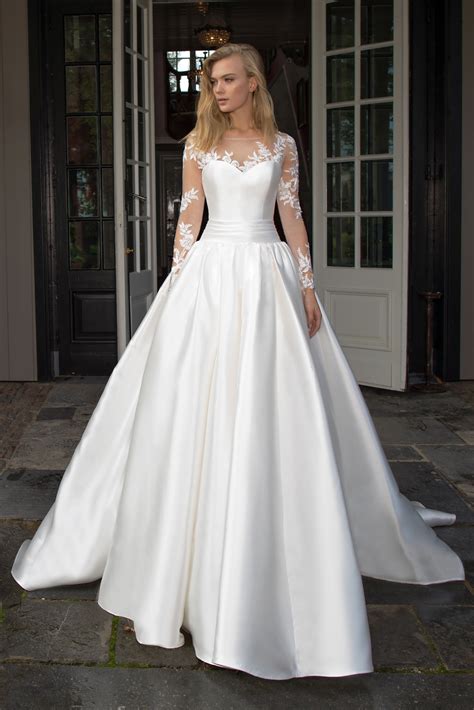 48+ Satin Wedding Dresses With Sleeves