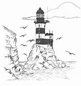 Printable Coloring Pages Of Lighthouses  Home sketch template