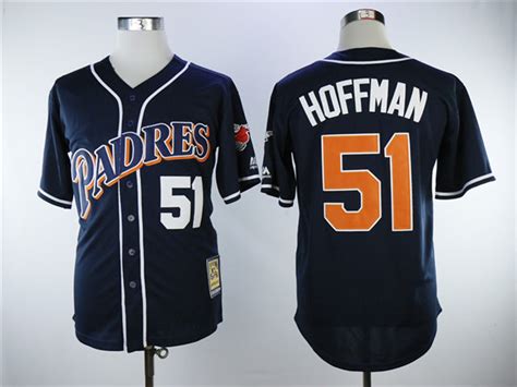 San Diego Padres #51 Trevor Hoffman 1998 Navy Cooperstown Colletcion Jersey|PADRES51CCN|San ...