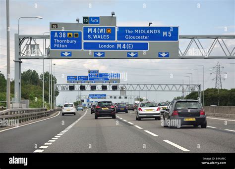 M5 Motorway at Junction 15/16, Gloucestershire, England, United Stock Photo: 71535476 - Alamy