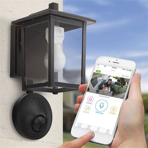 Light Socket Powered Wi-Fi Security Camera | Wireless home security ...