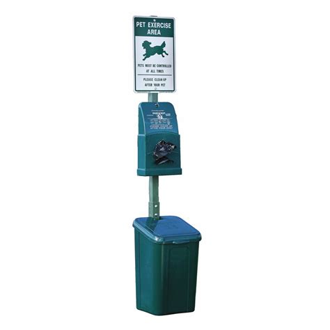 Dogipot Polyethylene Pet Waste Dispenser Station with Litter Pick Up Bags - Green - Walmart.com ...