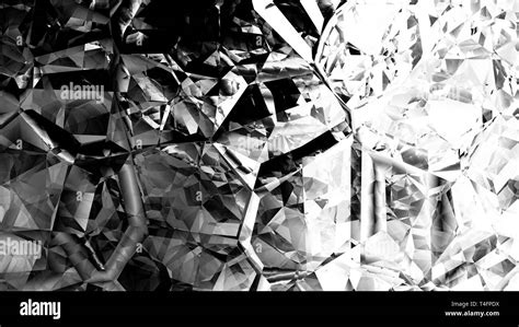 Black and White Abstract Crystal Background Stock Photo - Alamy