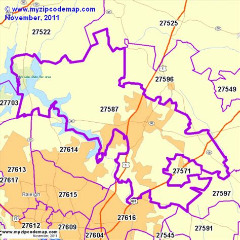 Zip Code Map of 27587 - Demographic profile, Residential, Housing Information etc.