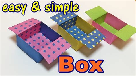 Origami Box Easy For kids with One Piece of Paper, How to Make a Paper ...