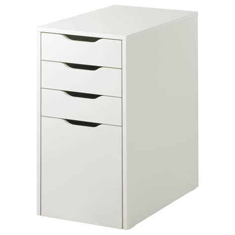 ALEX Drawer unit/drop file storage, white, 14 1/8x27 1/2" - IKEA