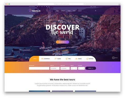 43 Best Free Travel Website Templates With Full Of Colors 2020