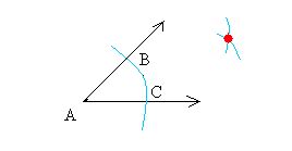 Bisecting an angle with a straightedge and a compass