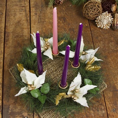 View Catholic Christmas Advent Wreath With Candles PNG