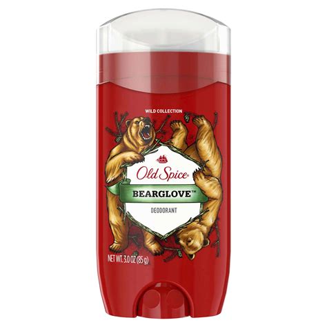 Old Spice Wild Collection Bearglove Scent Deodorant for Men, 3 oz Invisible Solid Deodorant ...