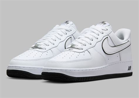 Nike Air Force 1 White With Black Trim Factory Sale | bellvalefarms.com