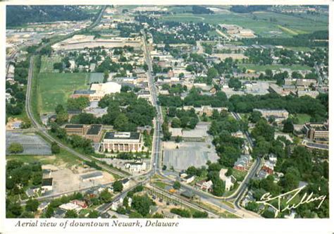 Aerial View Of Downtown Newark Delaware