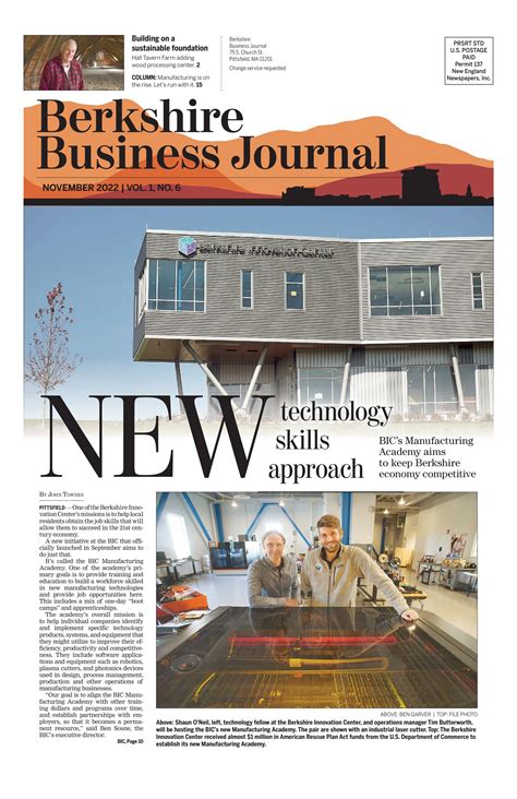 Berkshire Business Journal November 2022 by New England Newspapers, Inc. - Issuu