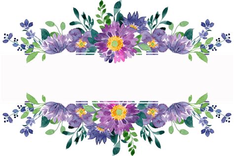 Thank you card purple green flower | Vector flowers, Flower png images, Violet flower