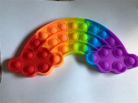 Rainbow Poppit Fun Sensory Fidget Toy | Etsy