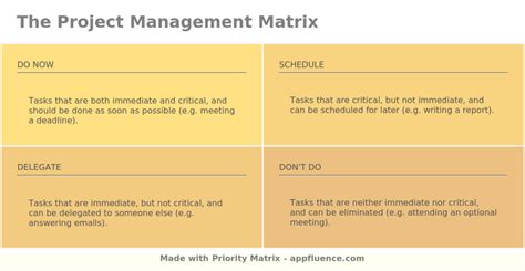 Project Management Matrix [Free download]