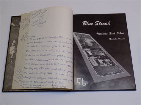 Neodesha Kansas High School 1956 Student Yearbook The Blue Streak Student Alumni | eBay