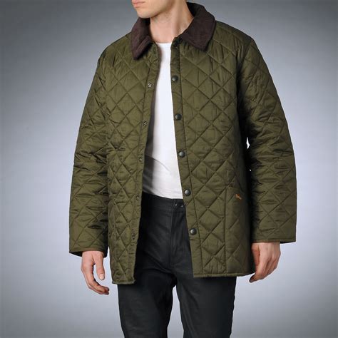 Barbour Quilted Jacket in Green for Men (olive) | Lyst