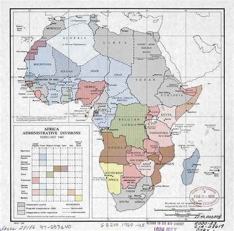 Administrative Map Of Africa