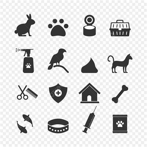 Pet Design Vector Art PNG, Pets Icons Set Design Vector Illustration ...