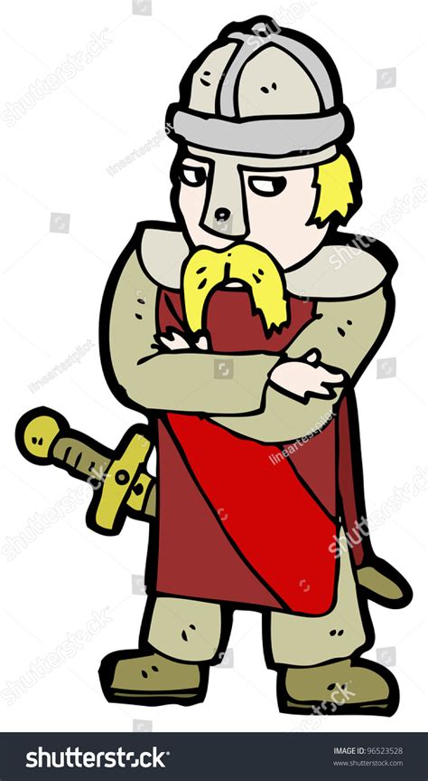 Cartoon Saxon Warrior Stock Photo 96523528 : Shutterstock