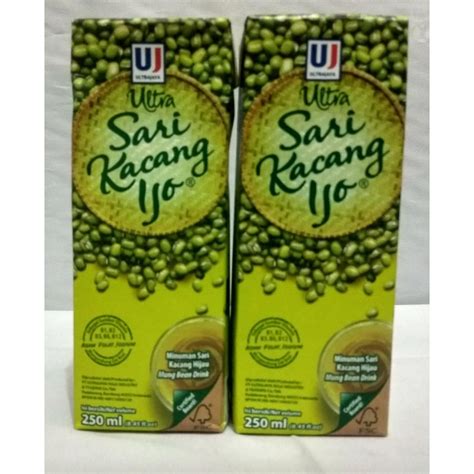 Jual Aneka Snack Ultra Sari Kacang Hijau 250 ml /Susu Kotak /Sari Kacang Ijo | Shopee Indonesia