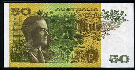 Australian Banknotes 50 Australian dollars banknote of 1991.:Coins and Banknotes