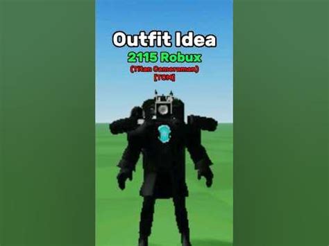 Making Roblox Titan Cameraman (TCM) Outfit Idea 📷 - YouTube