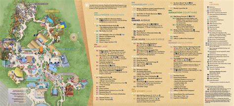 Disney's Hollywood Studios Map at Walt Disney World