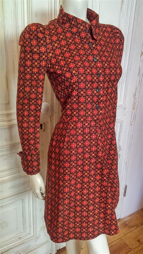 SALE***** Original 1960's Biba Iconic Burgess & Ledward Fabric Mini Dress - Good Condition ...