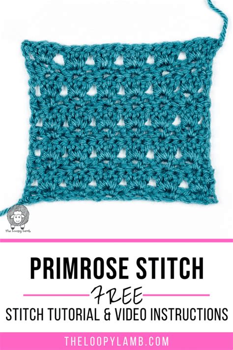 How to Crochet the Primrose Stitch Tutorial - The Loopy Lamb