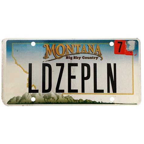 License Plate, Montana - Zepfan