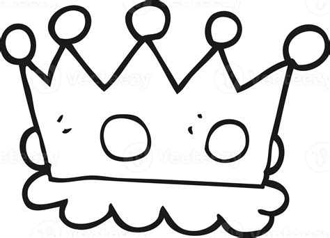 black and white cartoon crown 36454105 PNG