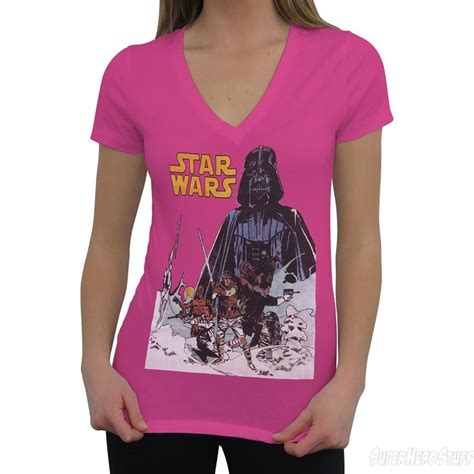 New Women's Star Wars V-Neck T-Shirts - The Kessel Runway