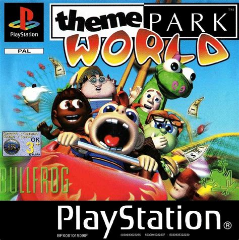 Sim Theme Park (2000) PlayStation box cover art - MobyGames