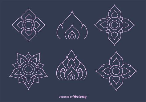 Thai Pattern Vector - Download Free Vector Art, Stock Graphics & Images