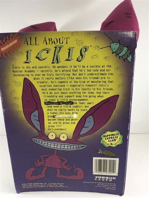 Real Monsters Ickis Plush In Box Nickelodeon Cartoon Collector ...