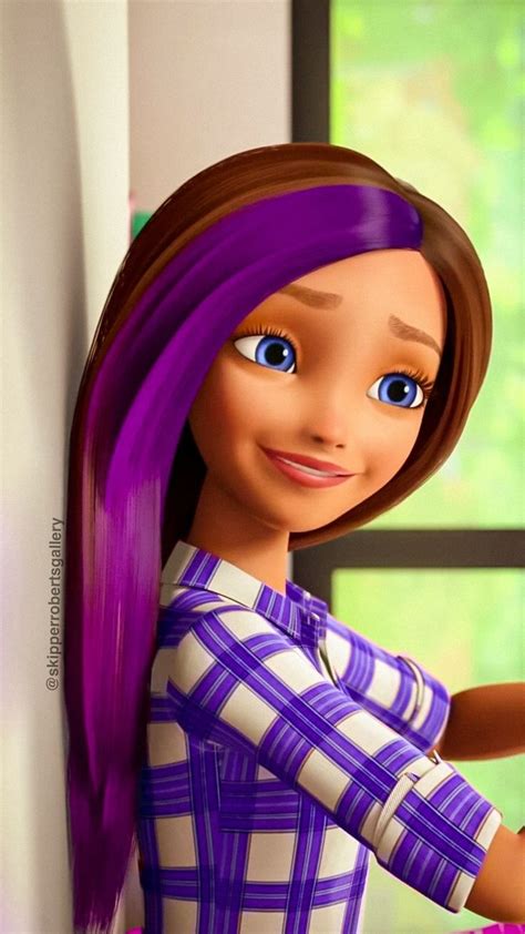 Skipper in purple💜 | Barbie and her sisters, Barbie images, Barbie dream house