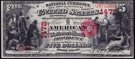 American National Bank $5 | RICurrency.com