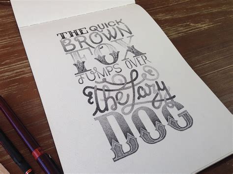 The quick brown fox collection - Hand lettering | Behance