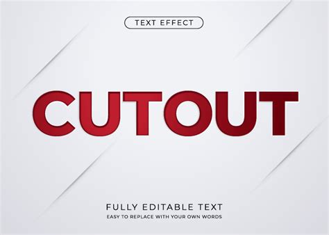 Cutout Text Effect Editable Font Style Graphic by danhoodstock ...