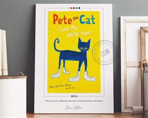 Pete the Cat Book Cover Poster Eric Litwin, Pete the Cat Poster, Pete ...