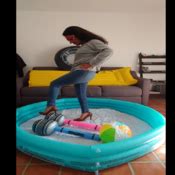 Popping inflatables with heels - julielooner. In this video i pop some ...