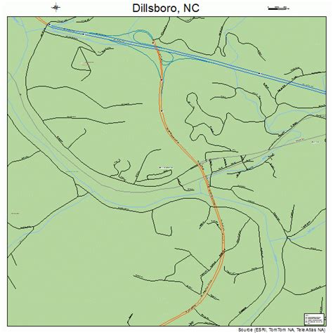 Dillsboro North Carolina Street Map 3717180