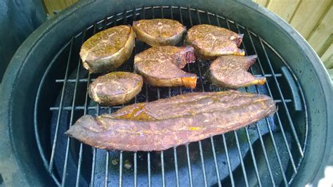 Manatee Steaks & Smoked Kingfish Spread — Big Green Egg - EGGhead Forum - The Ultimate Cooking ...