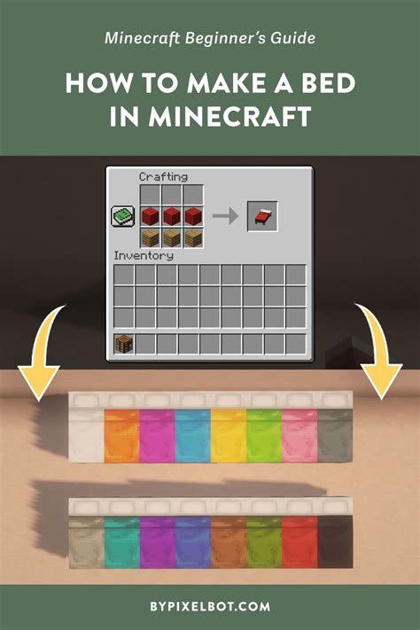 How to Make a Bed in Minecraft — ByPixelbot