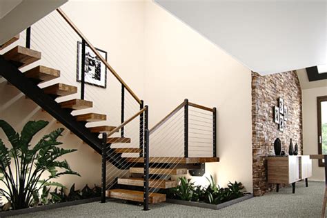 Mono Stringer Stairs (Open & Modern) | Paragon Stairs